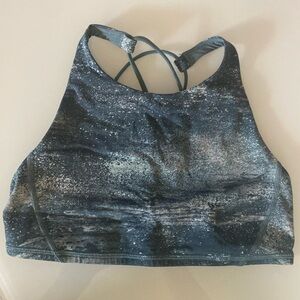 Lululemon Free to Be bra, high neck, space dye, size 6